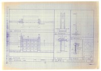 《臺南市鄭成功紀念館庭園施工圖》圖組─〈側門、圍牆詳圖 49/50〉藏品圖，第1張